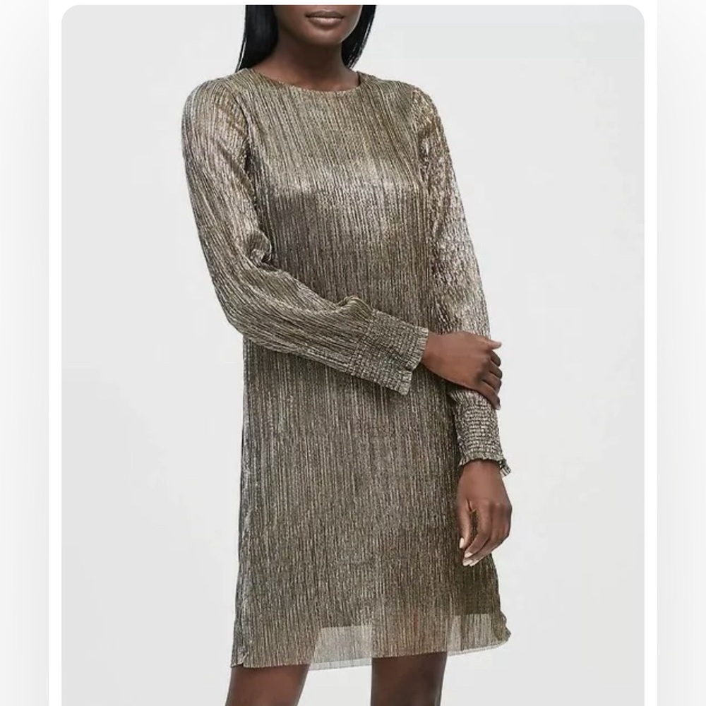 Banana Republic metallic sheath dress SZ4